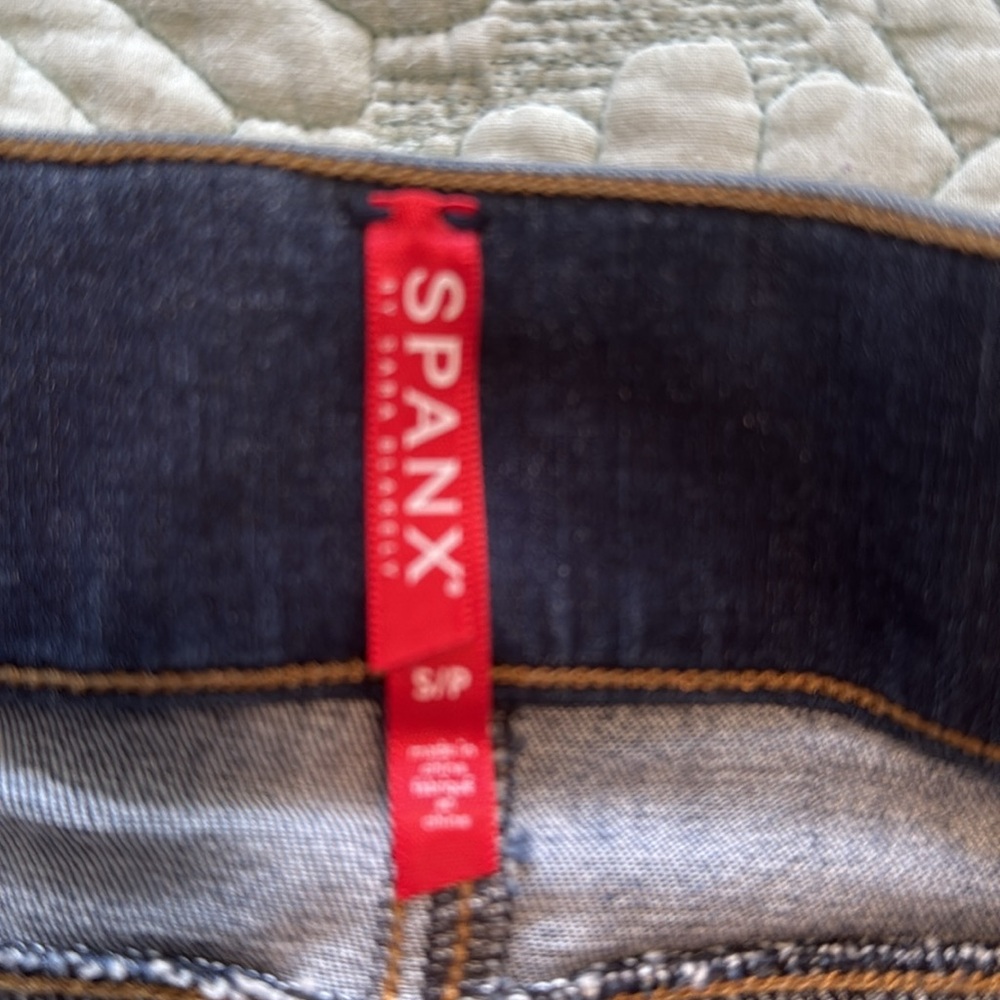 Spanx Distressed Ankle High Rise Pull On Skinny Jeans size S/P - Picture 6 of 13